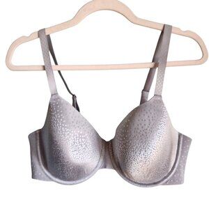 Share Wacoal Bra 38D Gray Silver Women's Back Appeal Full Coverage Lined Underwi